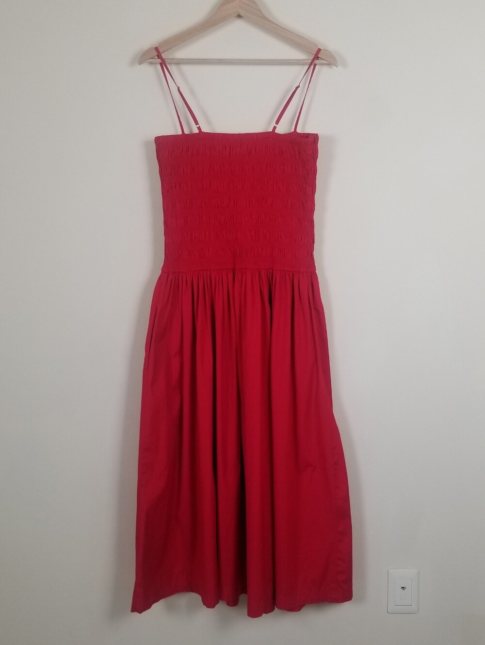 Madewell Smocked Maxi Dress Size Large NWT - Picture 6 of 10